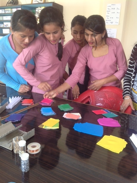 Exploring Hue, the women learn about the 'major' Corner Colours