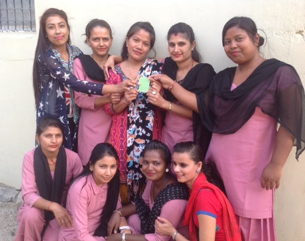 Posing with their pick for 'colour of the year,' the women of Samunnat are ready for the best year yet!