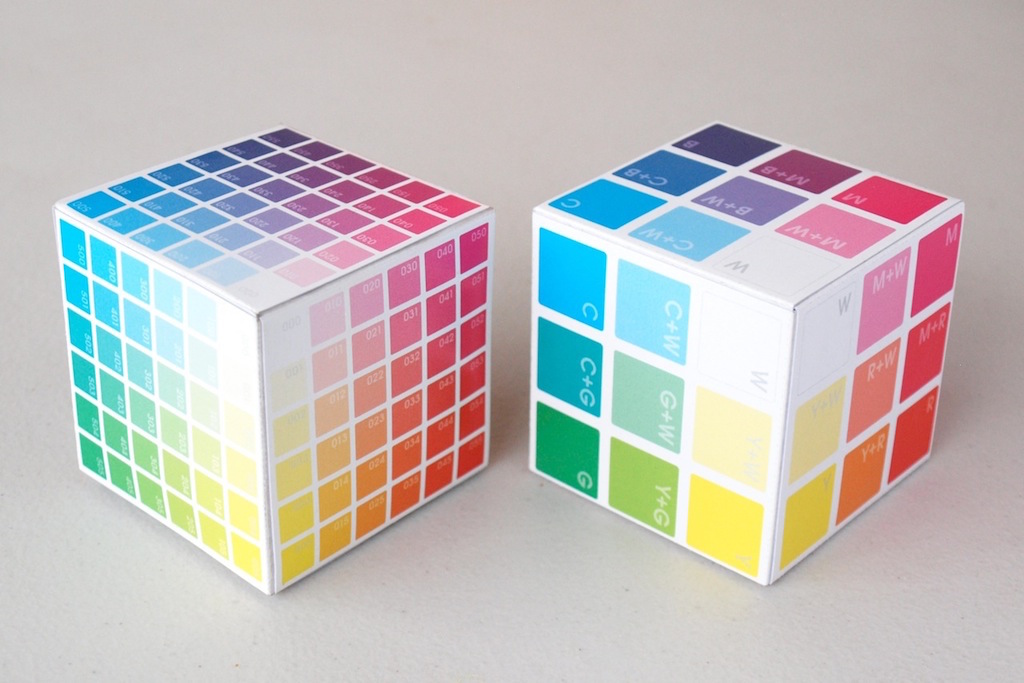 BTC Mini Colour Cube and Colour Basics Colour Cube | 3D models for 3D colour