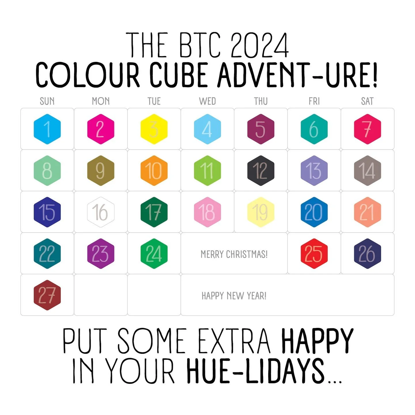 MORE THAN JUST RED AND GREEN&hellip;

When it comes to Christmas, Red and Green are the stars of the show.

But as we descend into Winter when the days are at their darkest, I love giving the season an extra daily dose of All The Colours!

If you do 