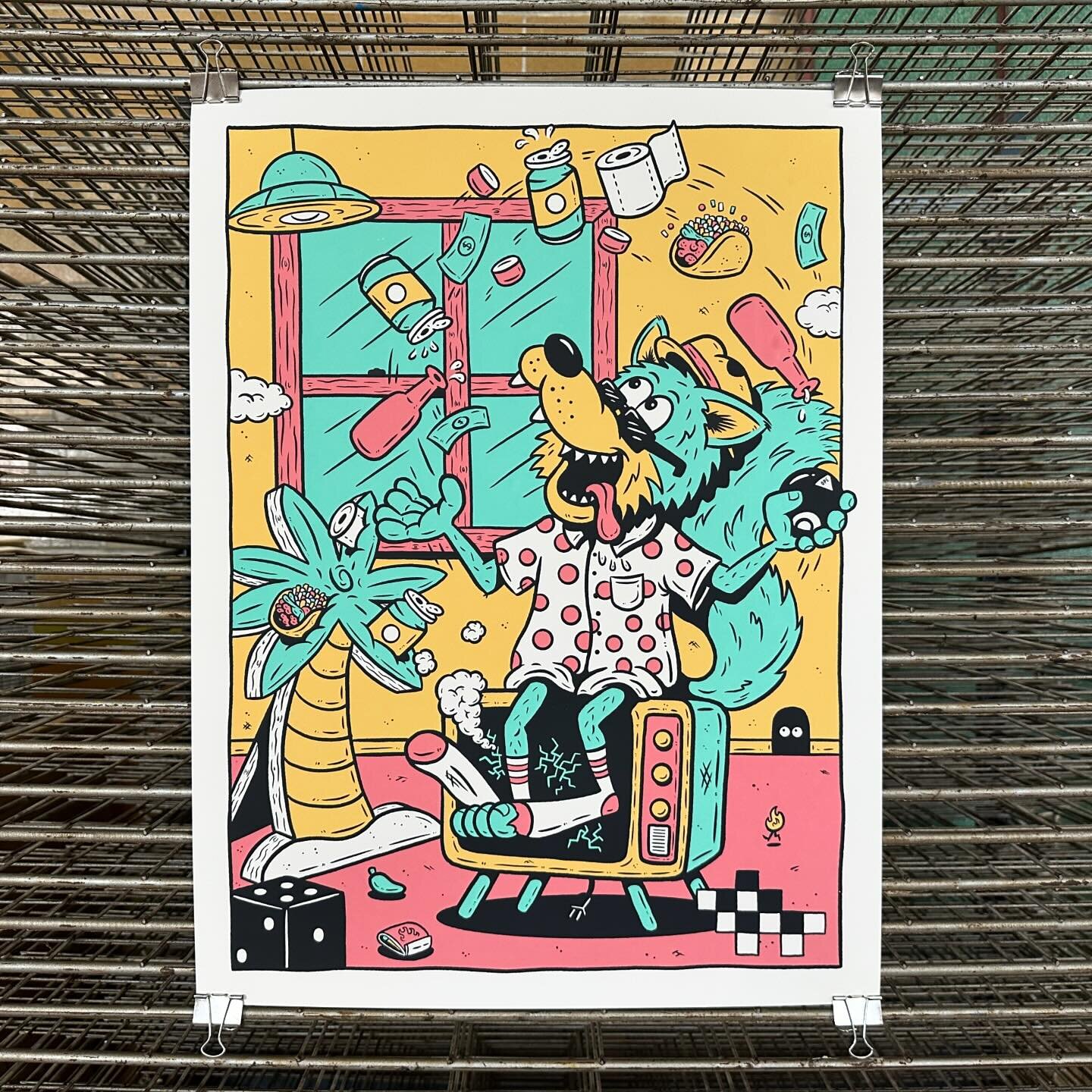 Life is a Juggling Act! A new print celebrating my many distractions. 
- 18x24
- Paper Edition of 24
- Foil Edition of 5

Back to making fun things! 
#screenprinting #flatstock #poster #posterart #process #handmade #comic #comicbook #cartoon