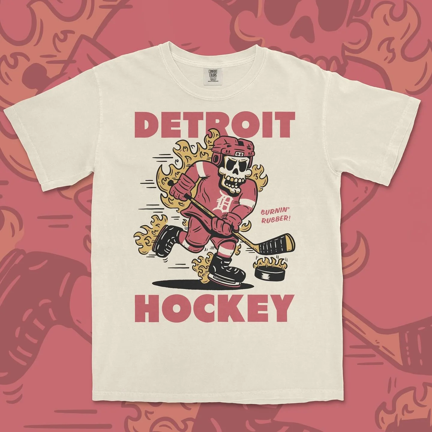 You’ve asked, so I’m delivering! For a limited time, I’m offering my popular Detroit Hockey design as a shirt, available now for Pre-Order.
Printed on the best blank out there (Comfort Colors) these will be a unique way to celebrat