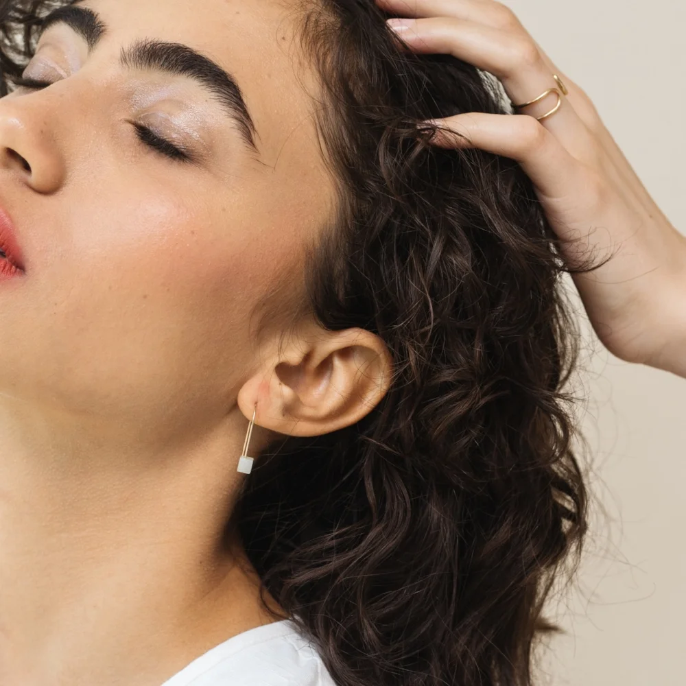 Ellen Mote Jewelry, Serpentine Rula Earrings