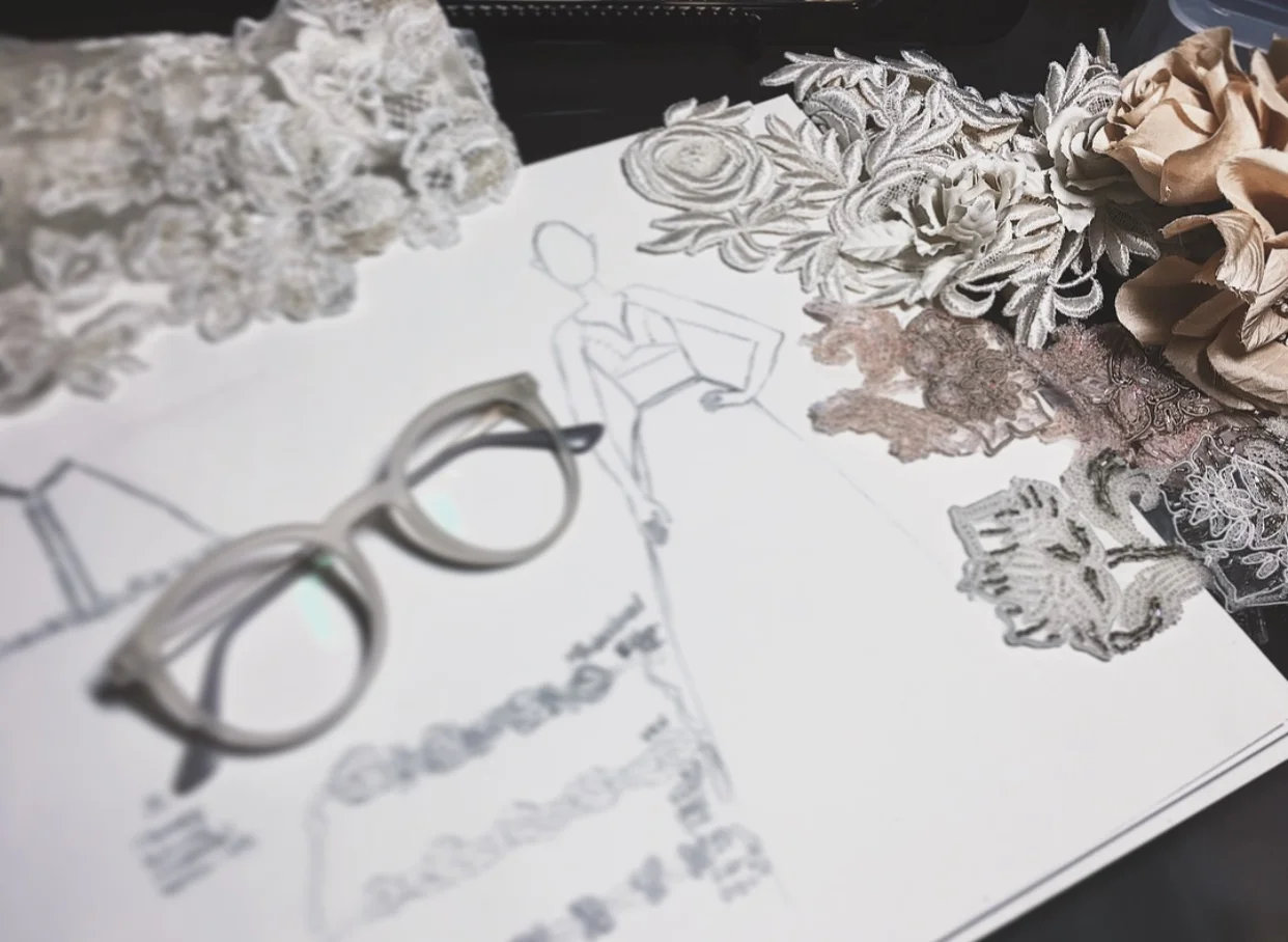 Behind the scenes sneak peak of the SS18 bridal line.