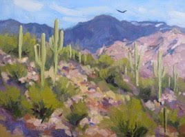 Deborah McAllister "A Trail in the Saguaros"