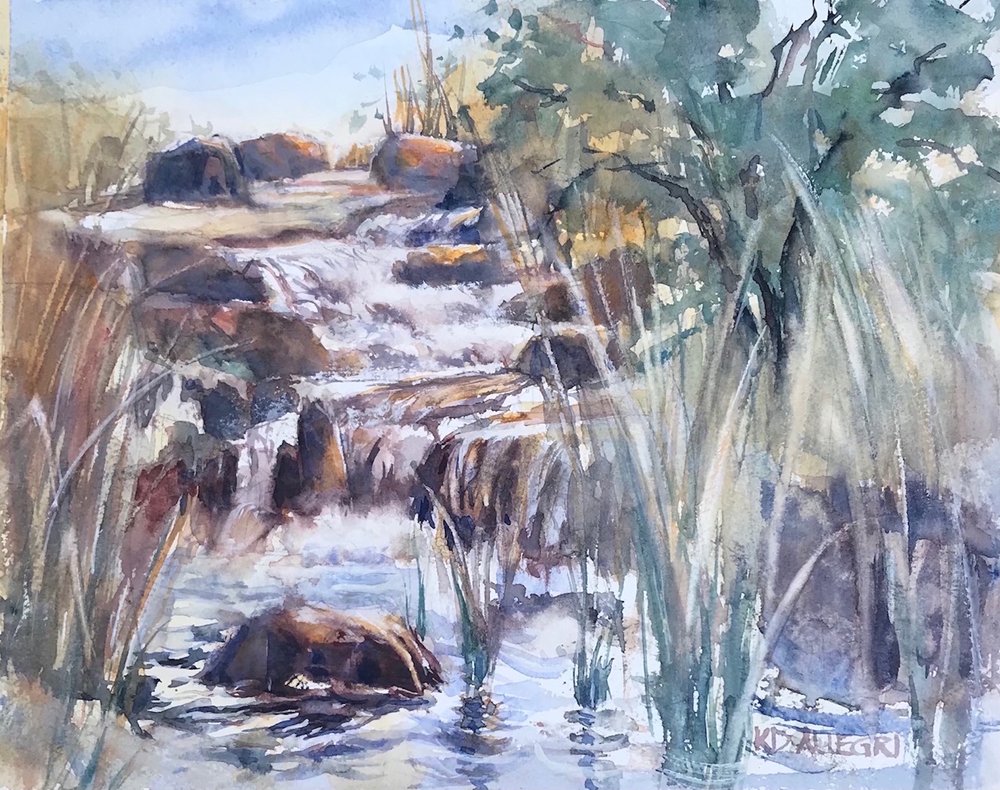Kathy D Allegri "Waterfall, Veterans Oasis Park"