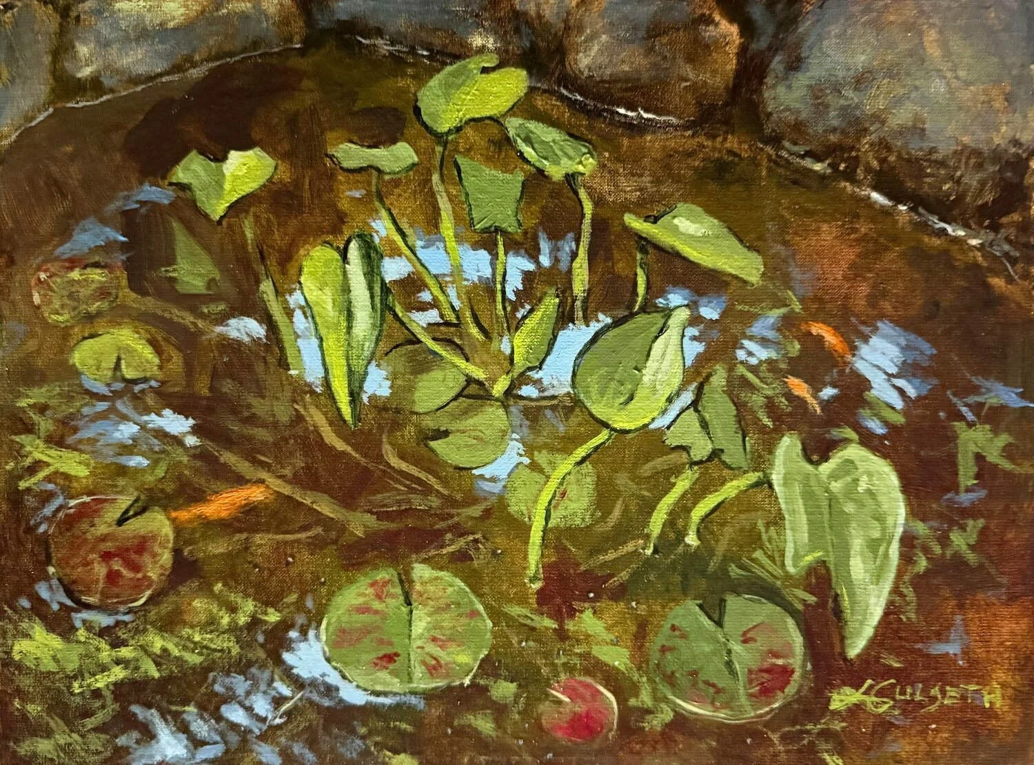Lance Gulseth: One Fish, Two Fish - Koi Pond at Sharlot Hall Museum