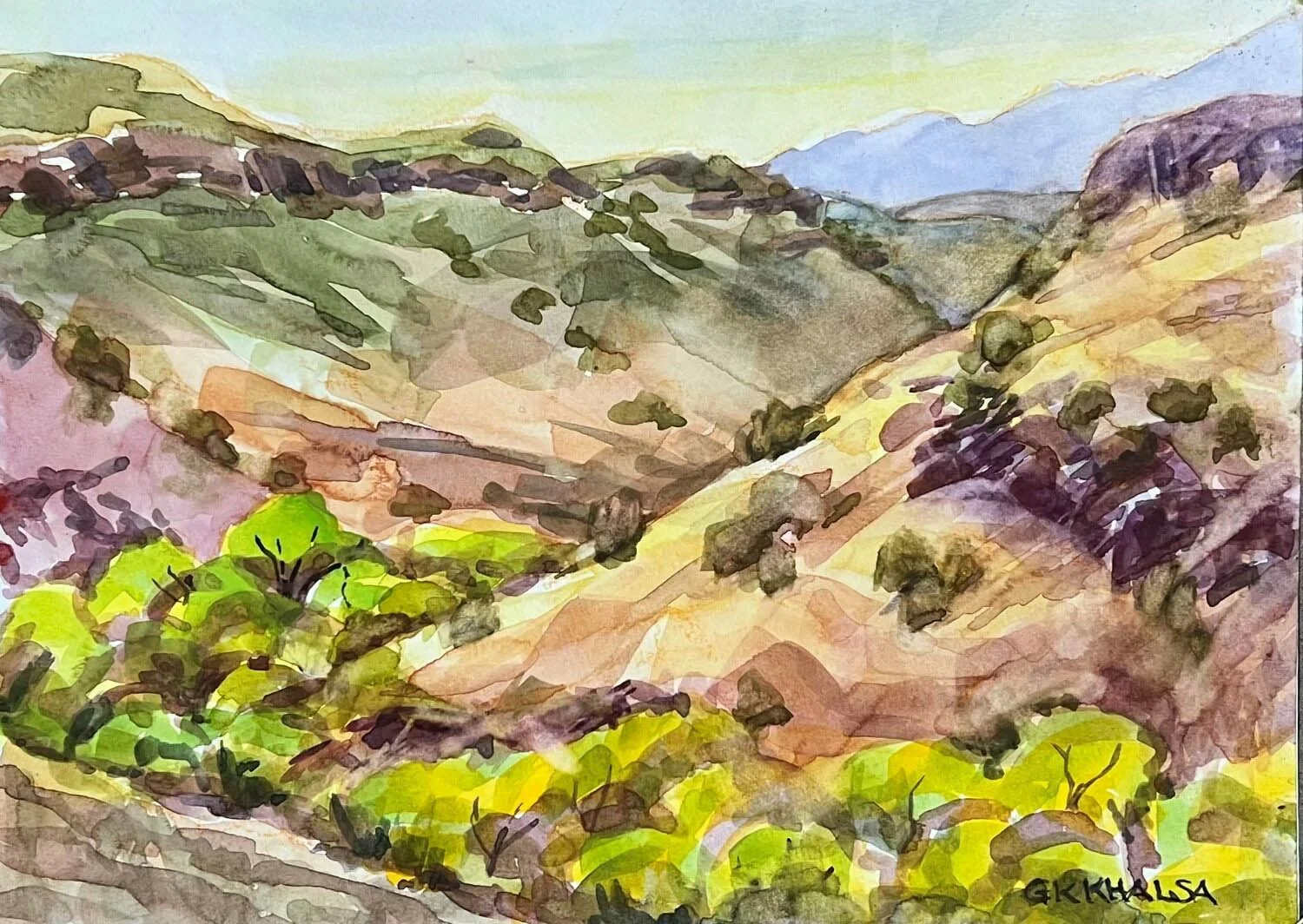 Gurukirn Kaur Khalsa: Looking Down on Ash Creek