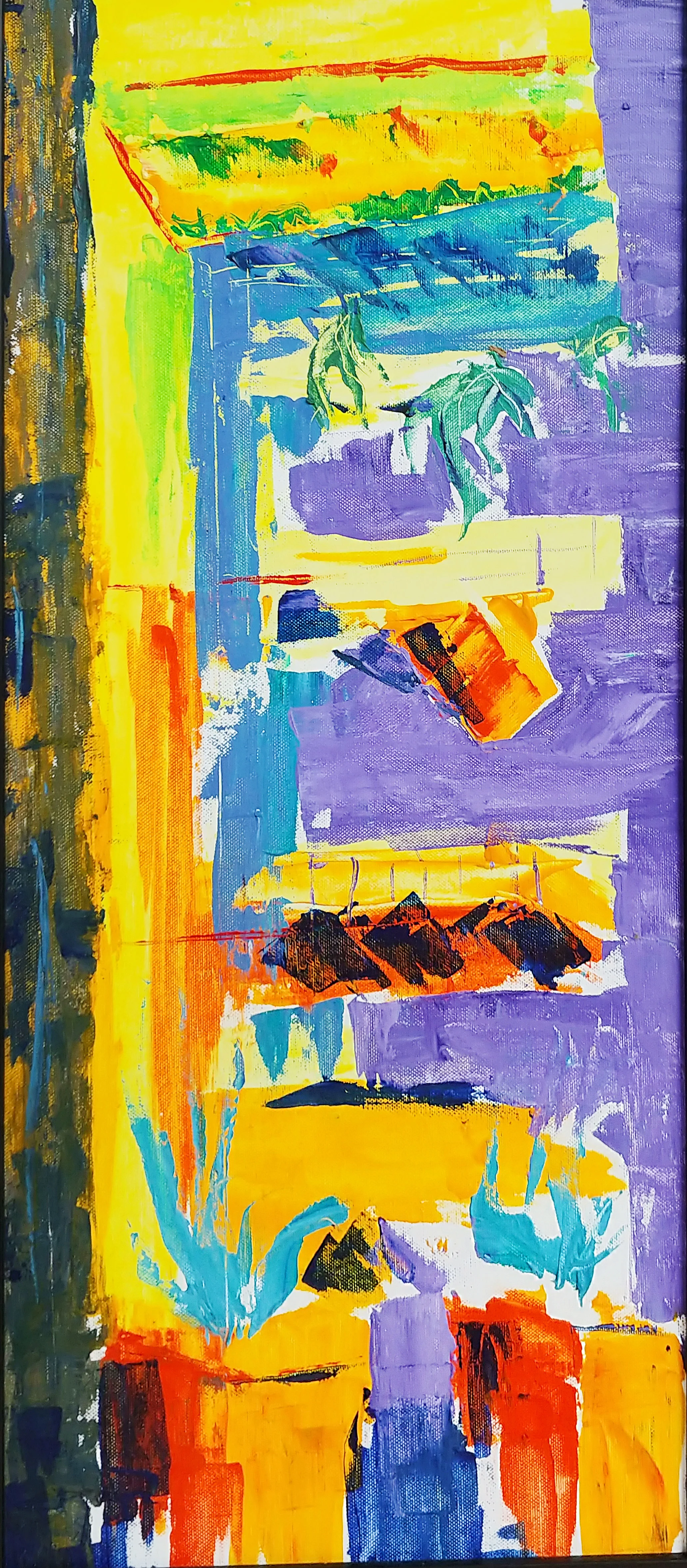 Fete, Fin Gouache 27in x 14in