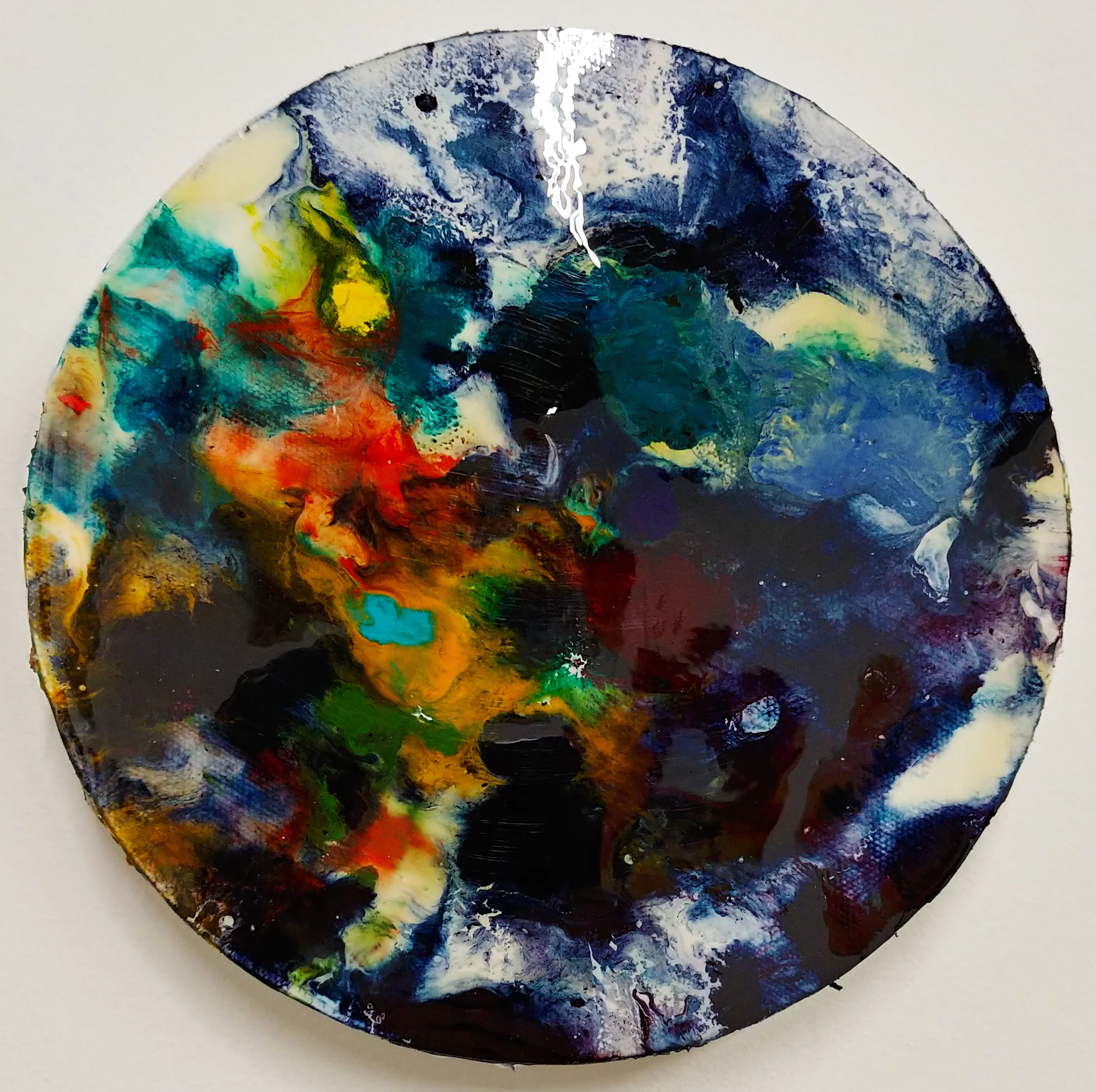 World #3 Mock Resin & Oil 8in x 8in