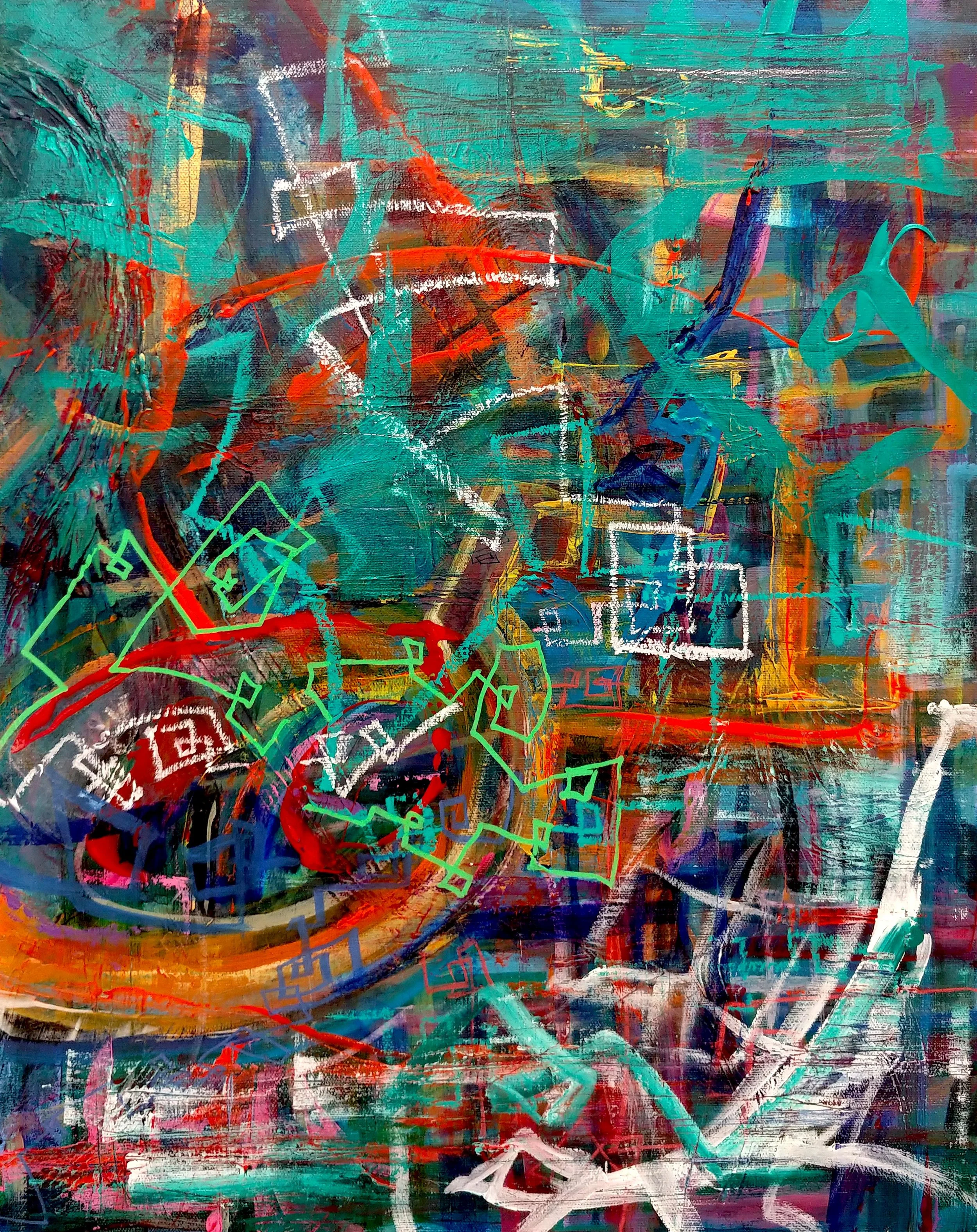 Paths Mixed Media 20in x 16in