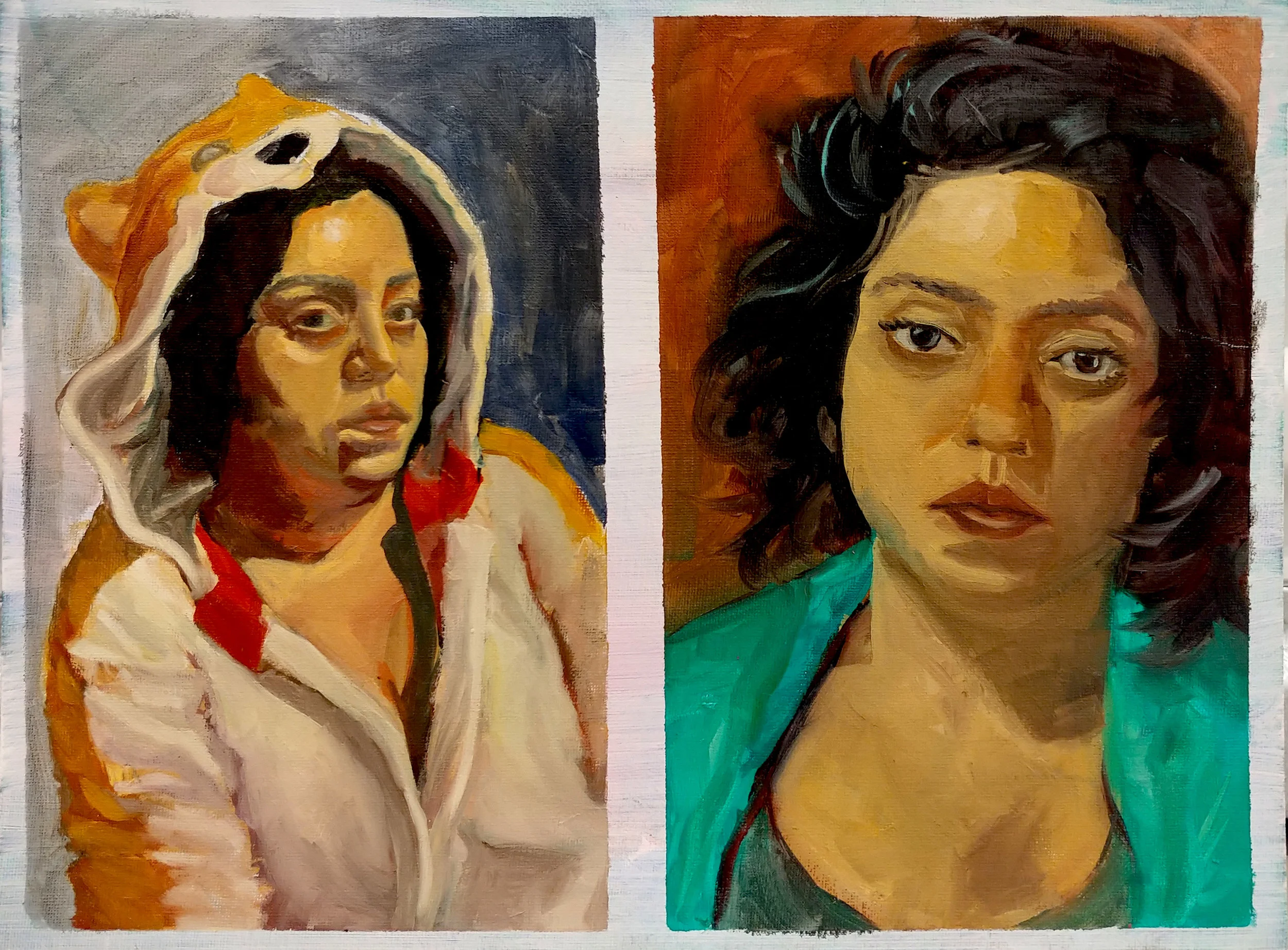 Double Selfie 2 Oil x