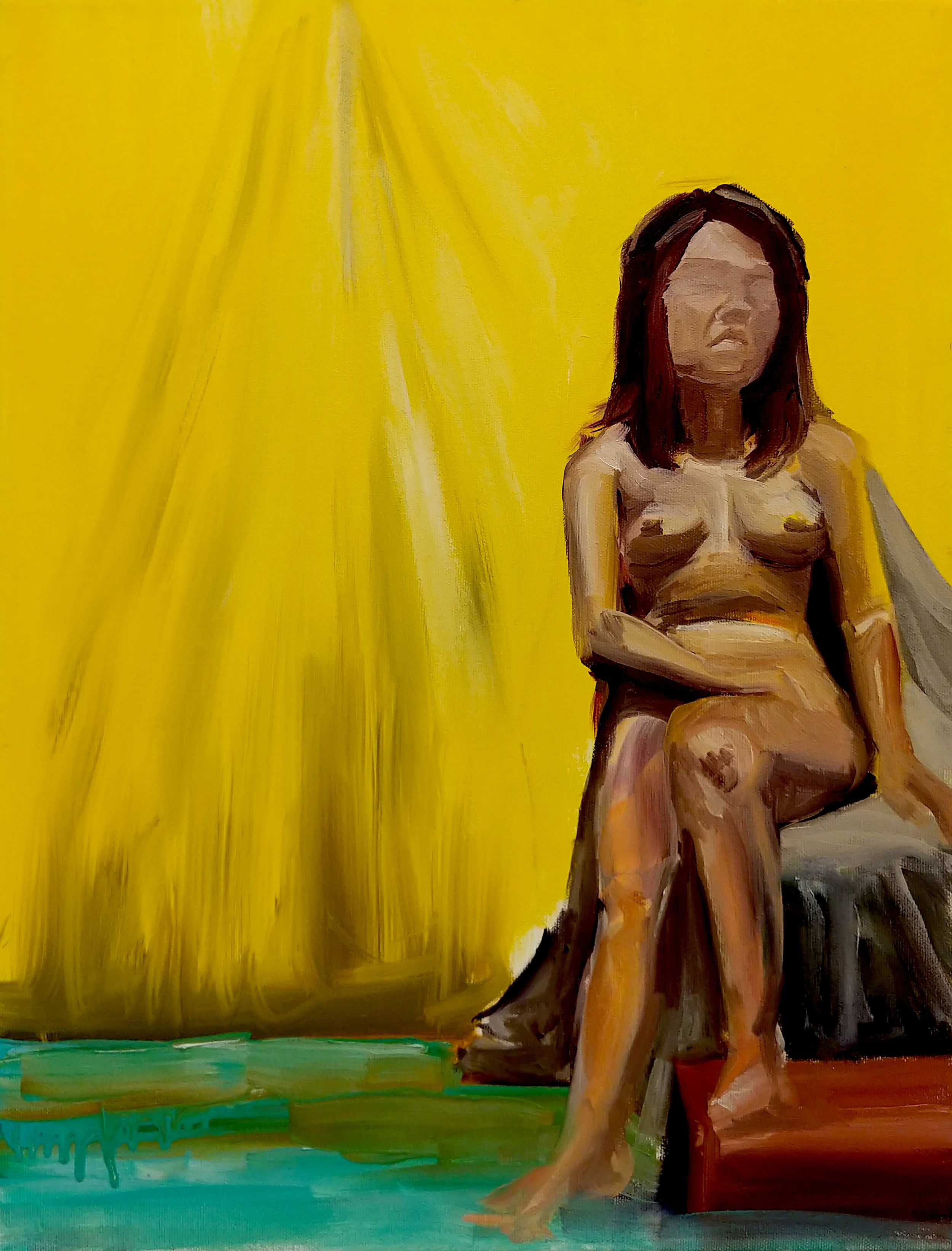 Pose 3 Oil 18in x 14