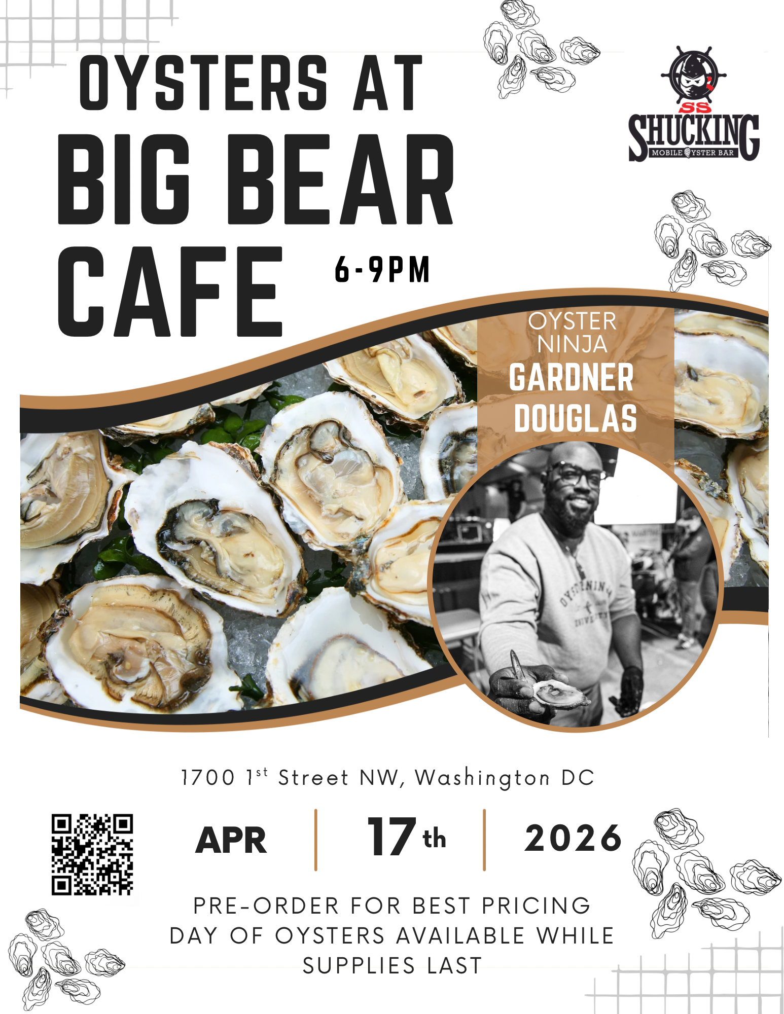 Friday- Oyster Night With S.S. Shucking 