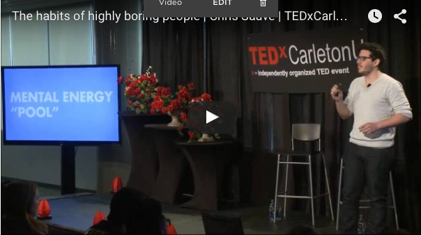 What I learned From TED: Become boring