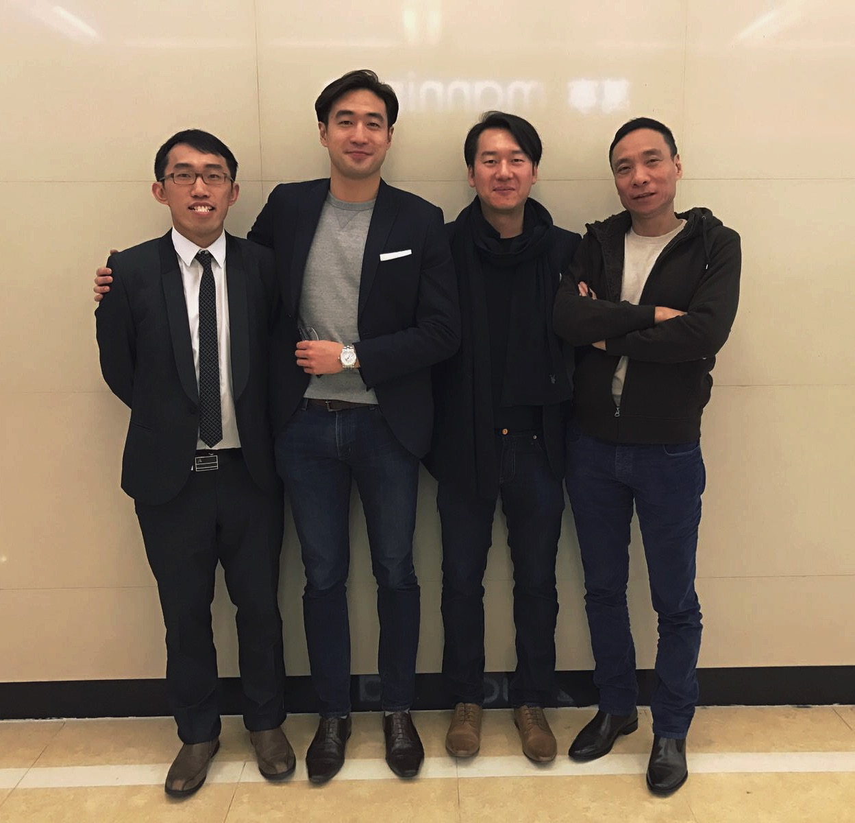 Meeting in Hong Kong December 2016 From left to right: Dr Ngan, Dr Leung, Dr Man and Simon