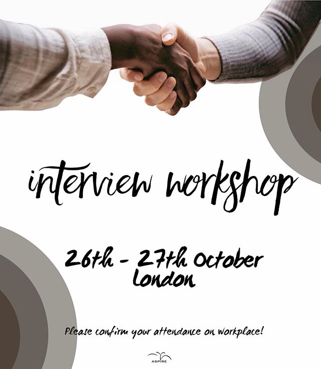 It&rsquo;s never too early to start interview preparations - make sure you confirm your attendance to our next London Workshop on Workplace! See you there! 
#interview #inpterviewworkshop #ucas #medicineapplication #dentistryapplications #ucas2019