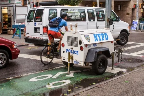 That's a fine for not using the bike lane sonny.