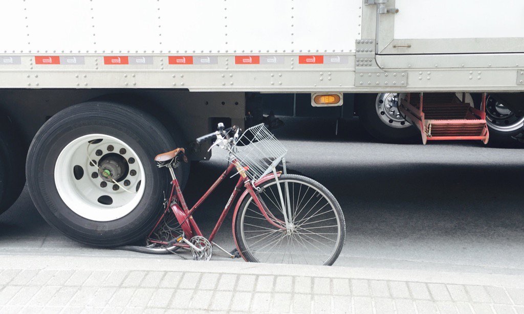 Vehicle vs bike; yeah, that seems like a fair fight