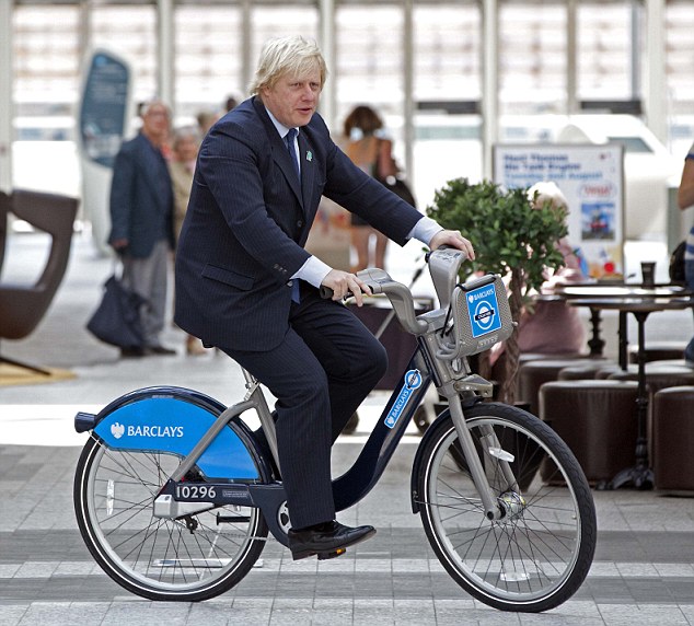 Boris on a Ken bike