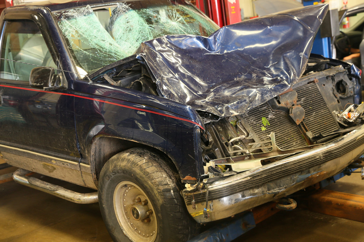 The white, 50-year-old driver fled the scene on foot but was eventually apprehended. Damage to the car from running over 9 people and bikes has rendered the car un-drivable.