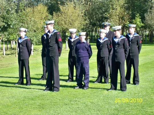 Sea Cadets waiting patiently