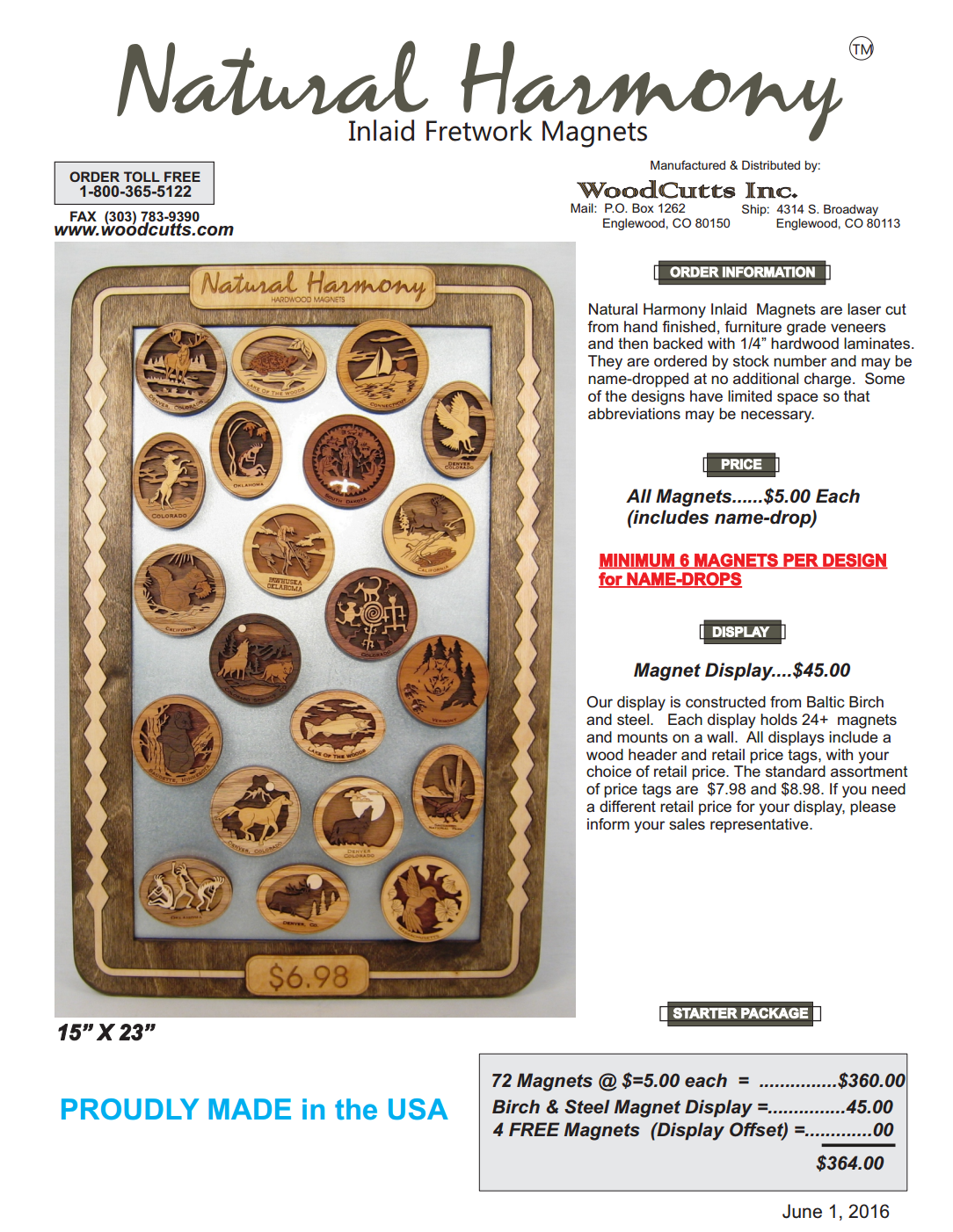 Inlaid Fretwork Magnets