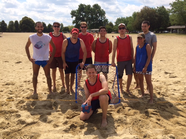 Beach tchoukball on Carson Beach