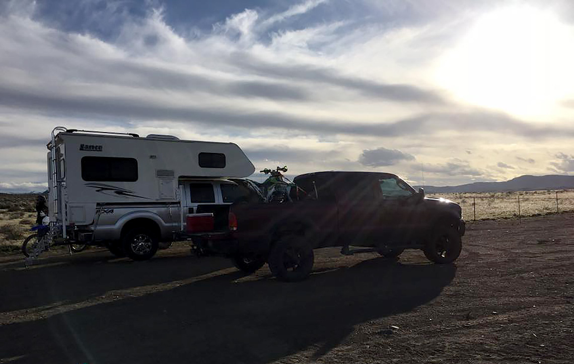 Club members spend their weekends in the desert during the lead-up to the Murphy event.