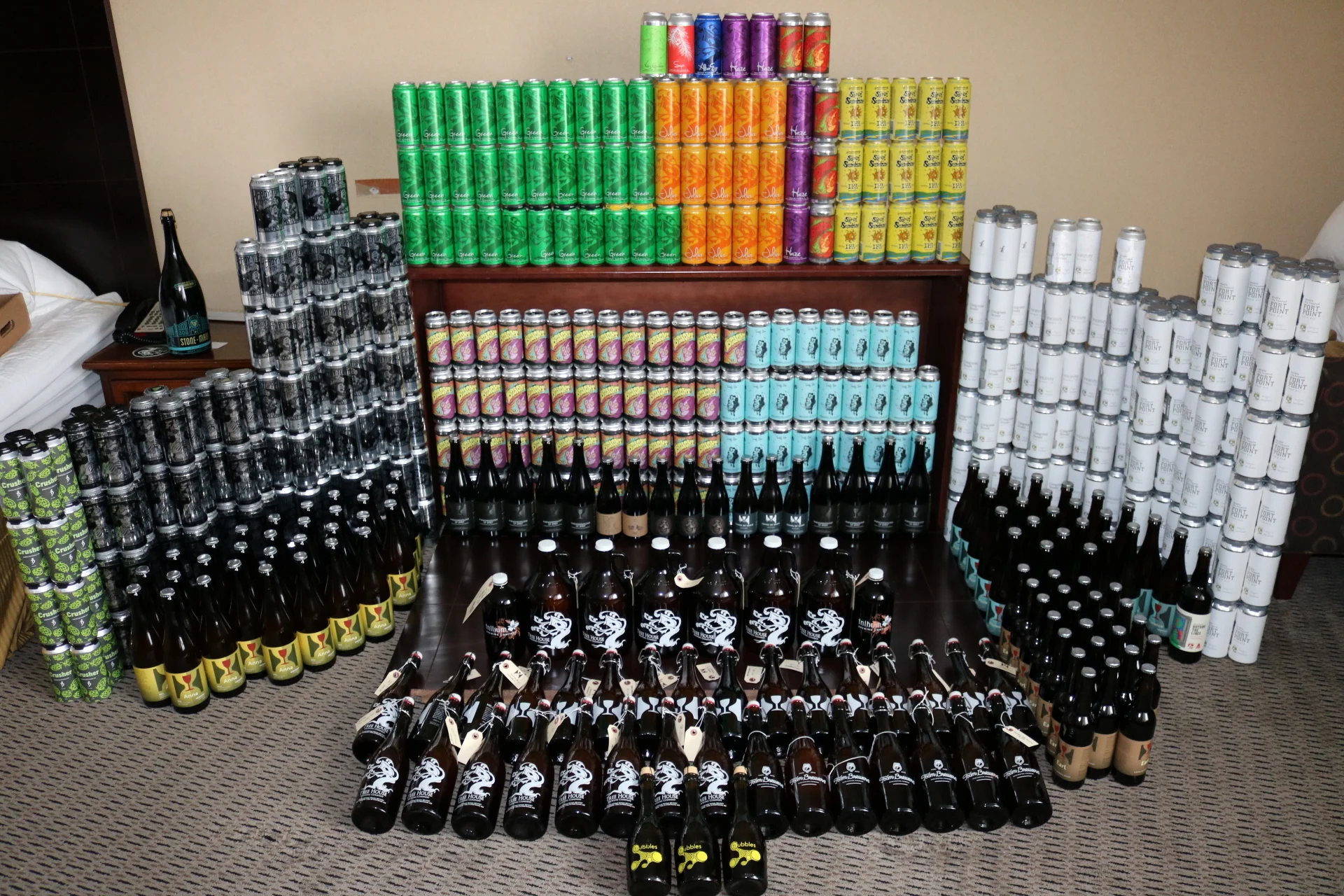 Moto Brew Tour 3 brought home over 500 cans and 200 750ml bottles to share with local craft connoisseurs.