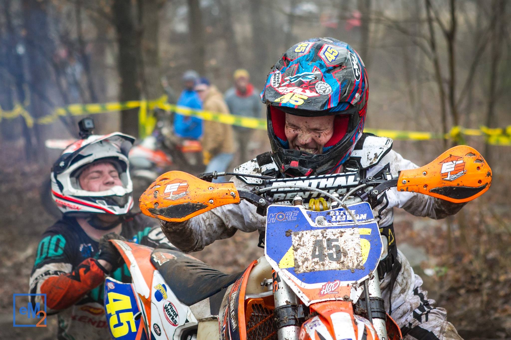 Leivan pushing himself (and his limits) at the recent Rev Limiter Extreme Enduro. Photo: Eddie Marak.