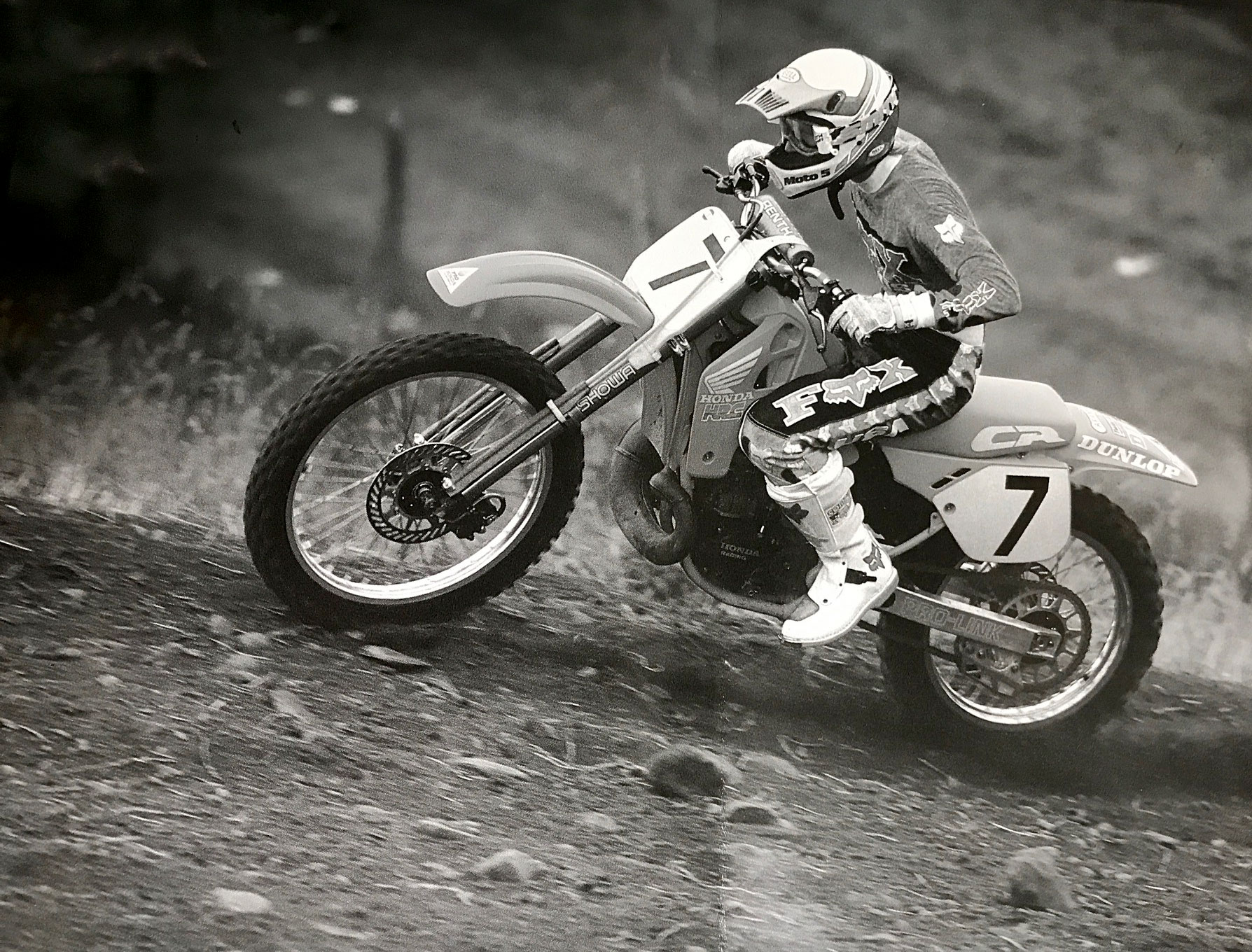 Taylor "testing" Jeff Stanton's factory bike at Unadilla. We can only imagine how difficult this was. (Insert laughing face here.)