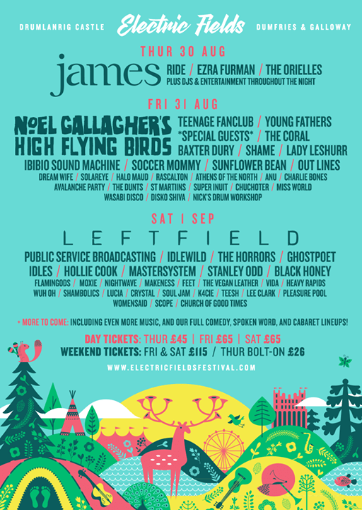 Poster by Electric Fields Festival