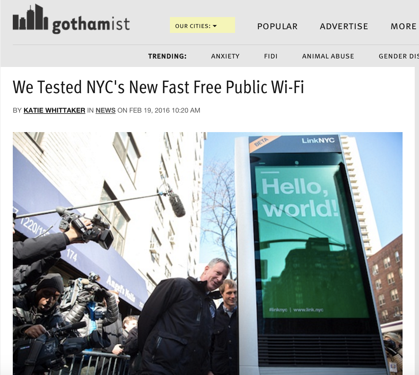 We Tested NYC's New Fast Free Public Wi-Fi