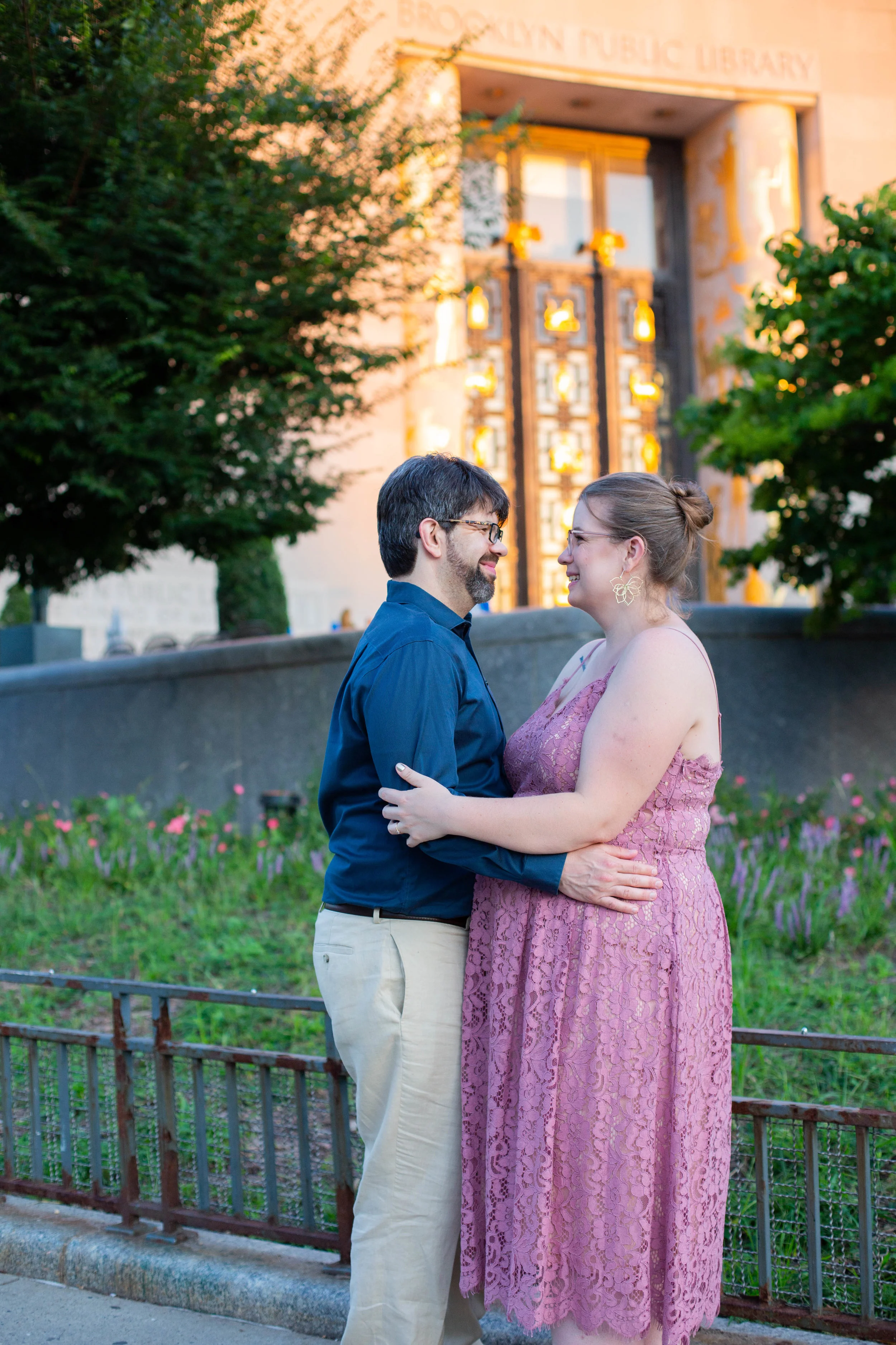 Emily &amp; Adam | Golden Summer Engagement Session | Brooklyn, NY