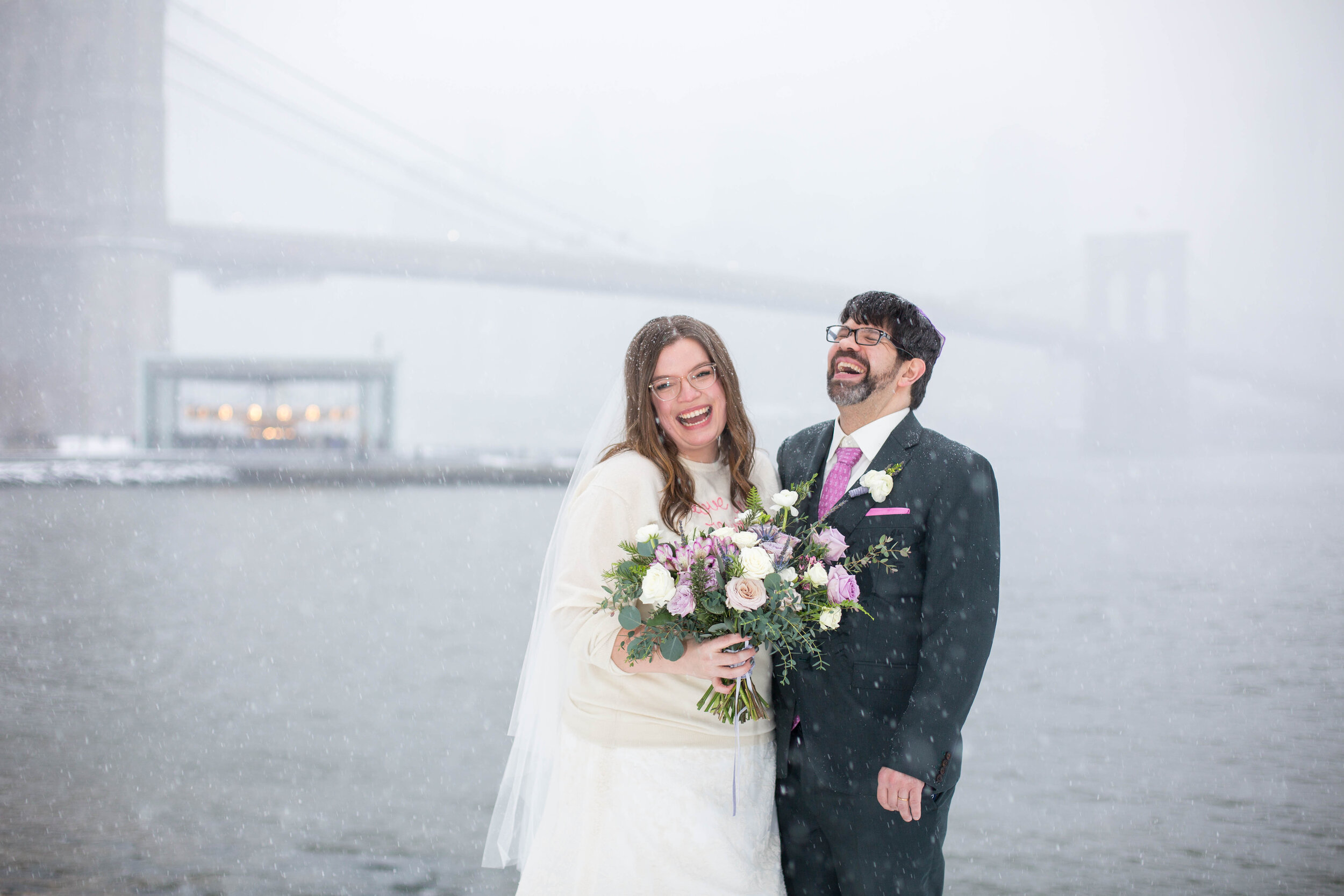 Emily &amp; Adam | Dumbo Loft Winter Wedding | Brooklyn, NY