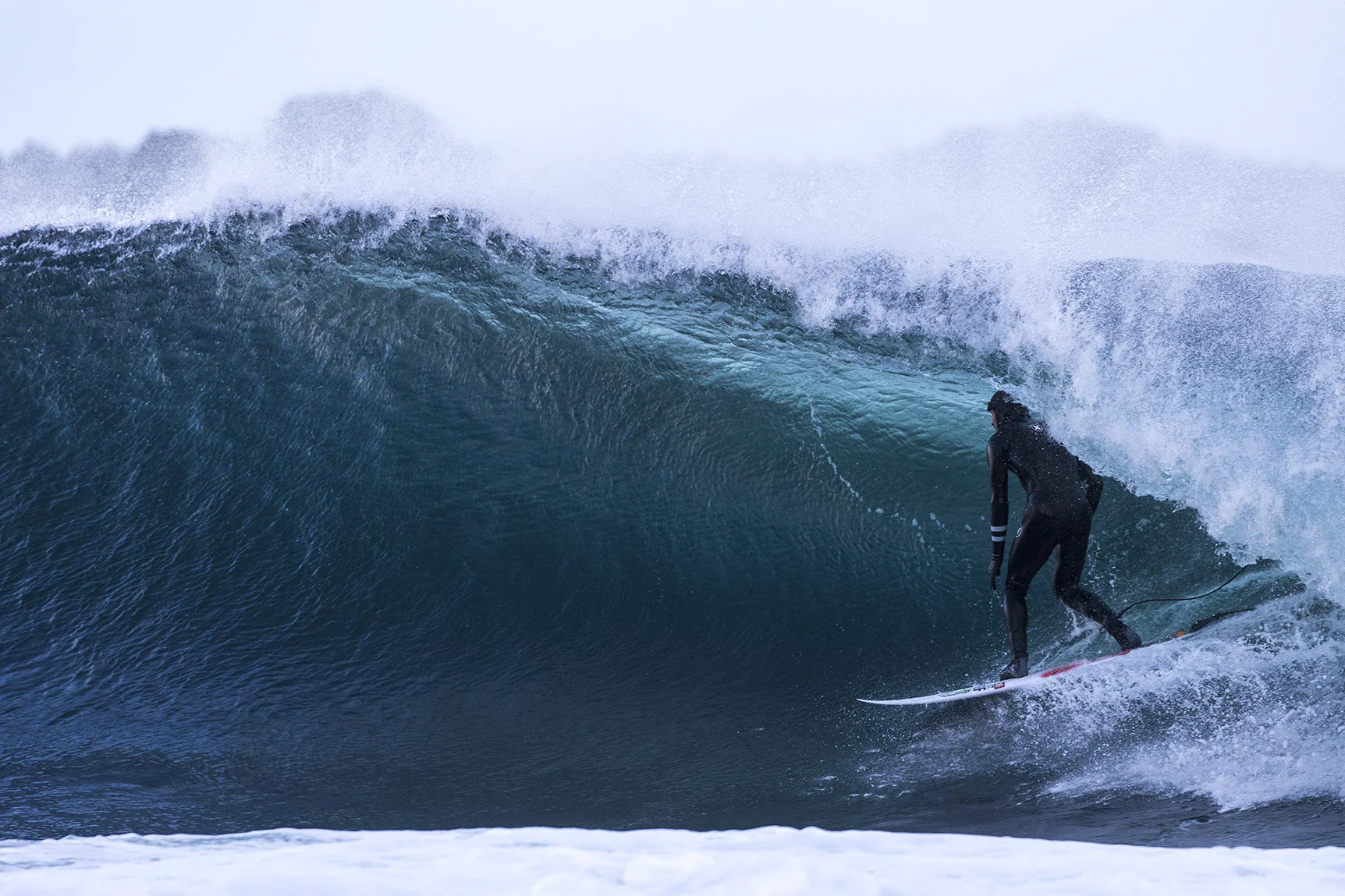 February 10th, 2017 Pete's nagging back injury this past winter limited his surfing and kept him out of the water on a daily basis. It was inspiring to see him still getting barrelled off his hat while standing as tall as the wave would allow, but according to him: "All I'm doing is going straight." Published on Magic Seaweed.