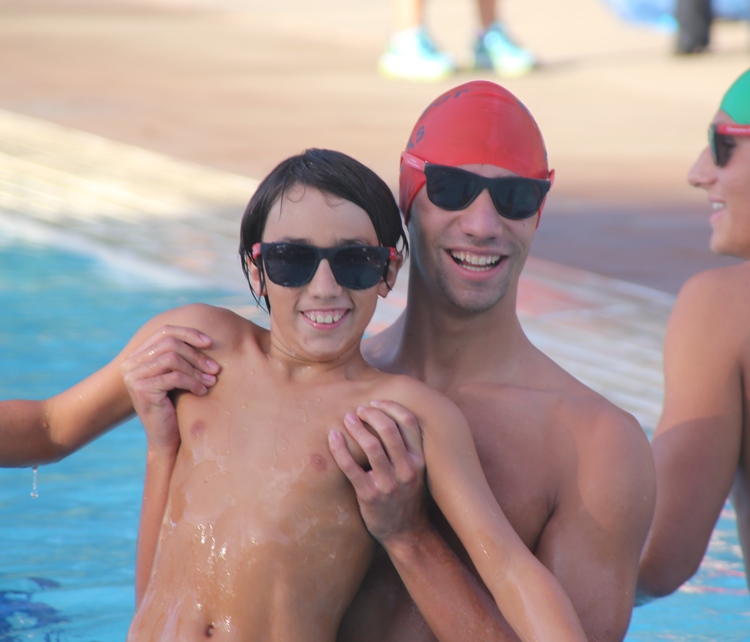 Kick for Kids Founder, Cyrus Morrison, with little brother Chad