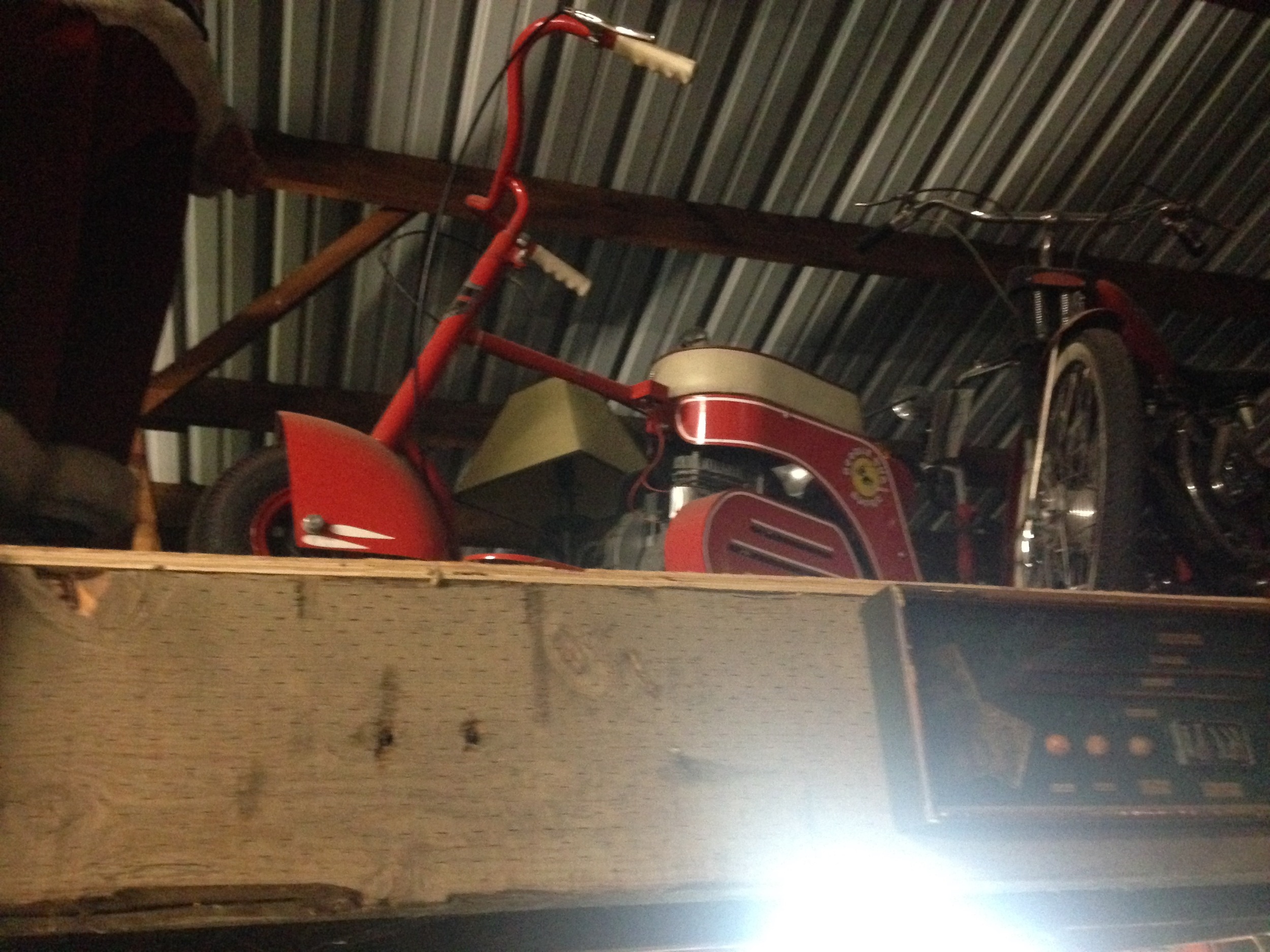 One of several HUNDRED Cushman scooters from the 1950's.