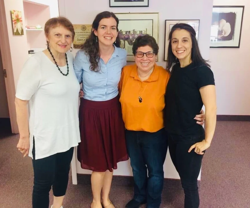 // Dr. Katz, new friend, Dr. Ross, Dr. Lauren //