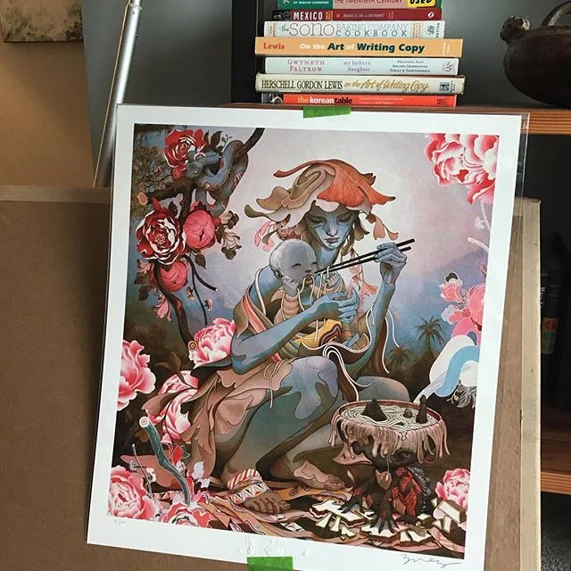 Finally opened this cutie by @jamesjeanart, and craving some #udon... 🤤