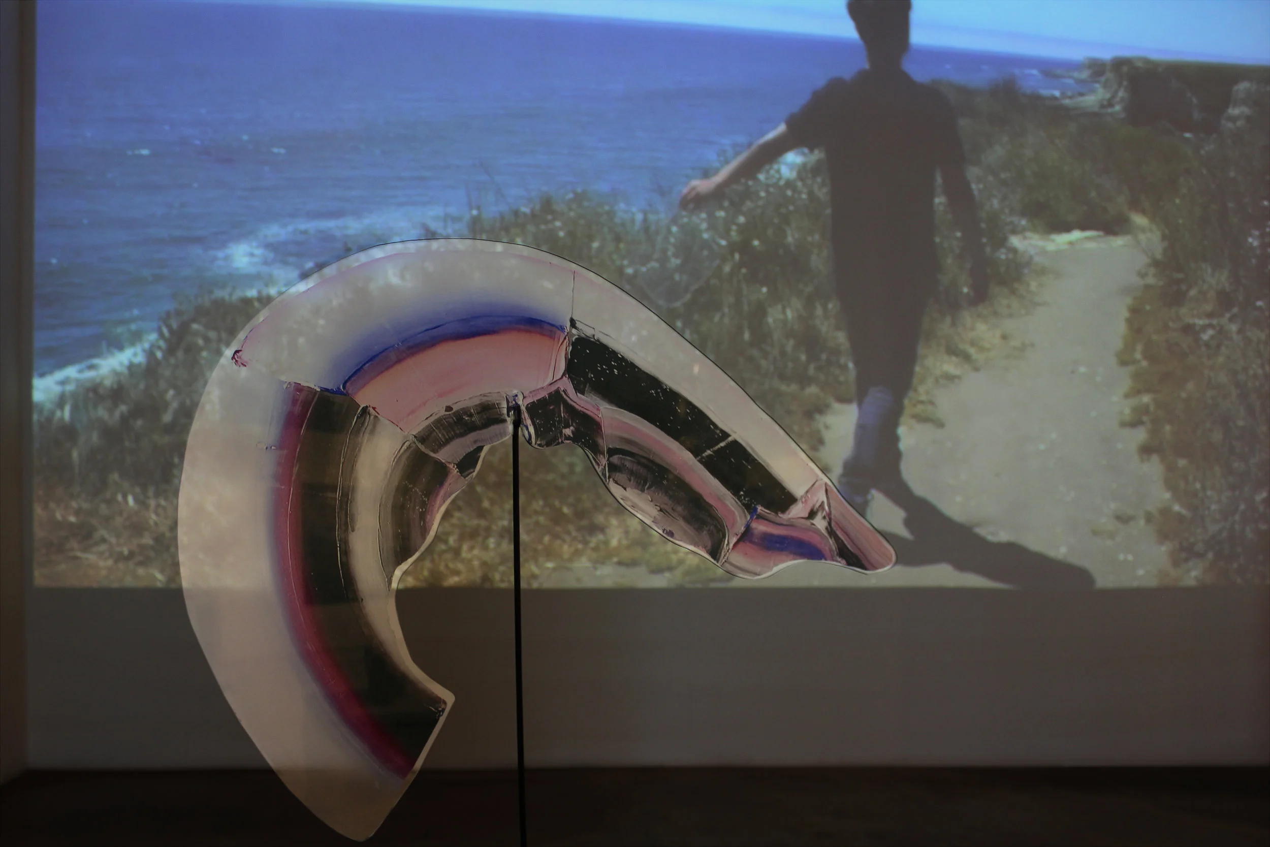 Installation of video, painting and sculpture at Gwangju Biennale 2018