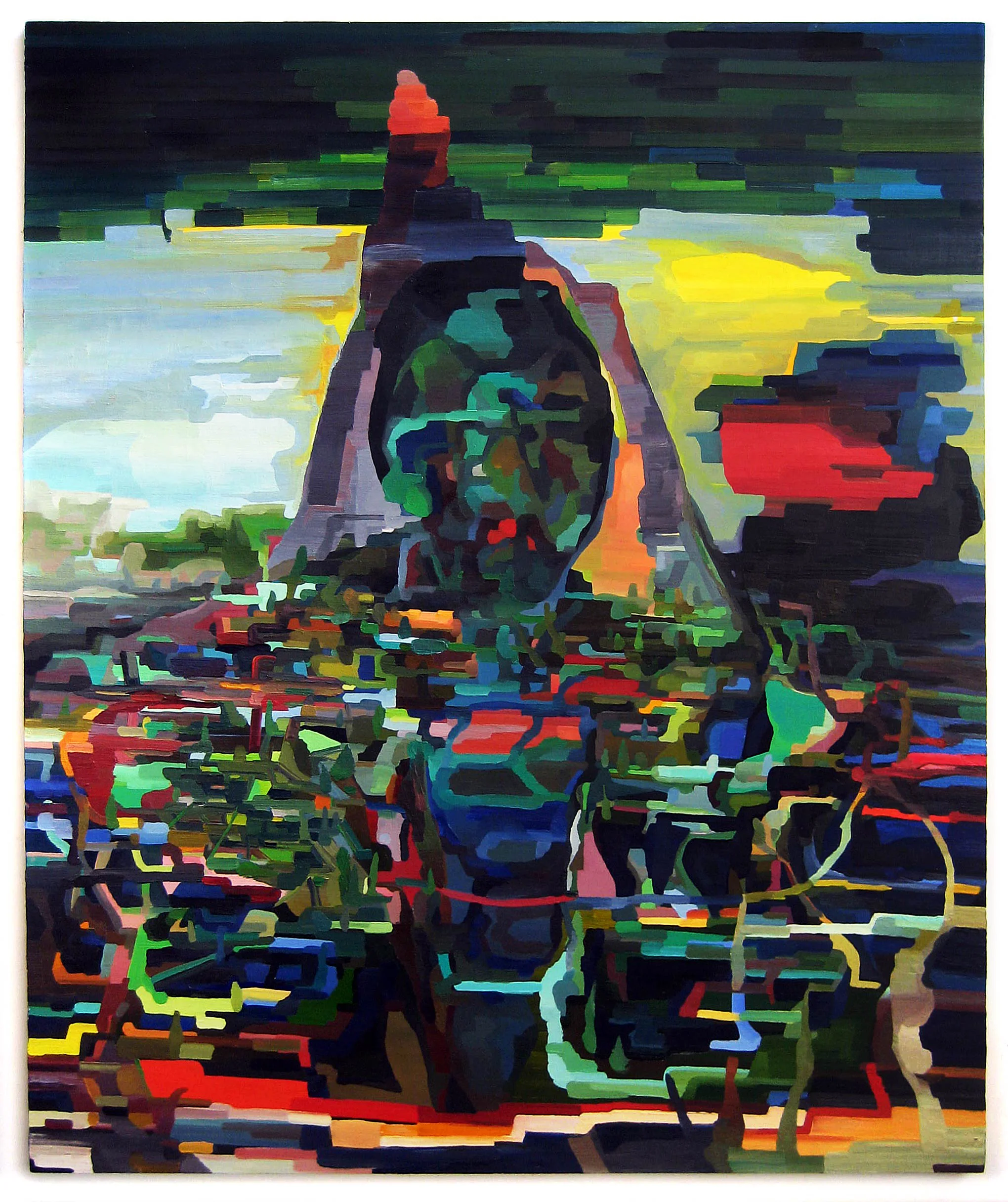 Chromatic Mountain. oil on panel. 48" x 60". 2007