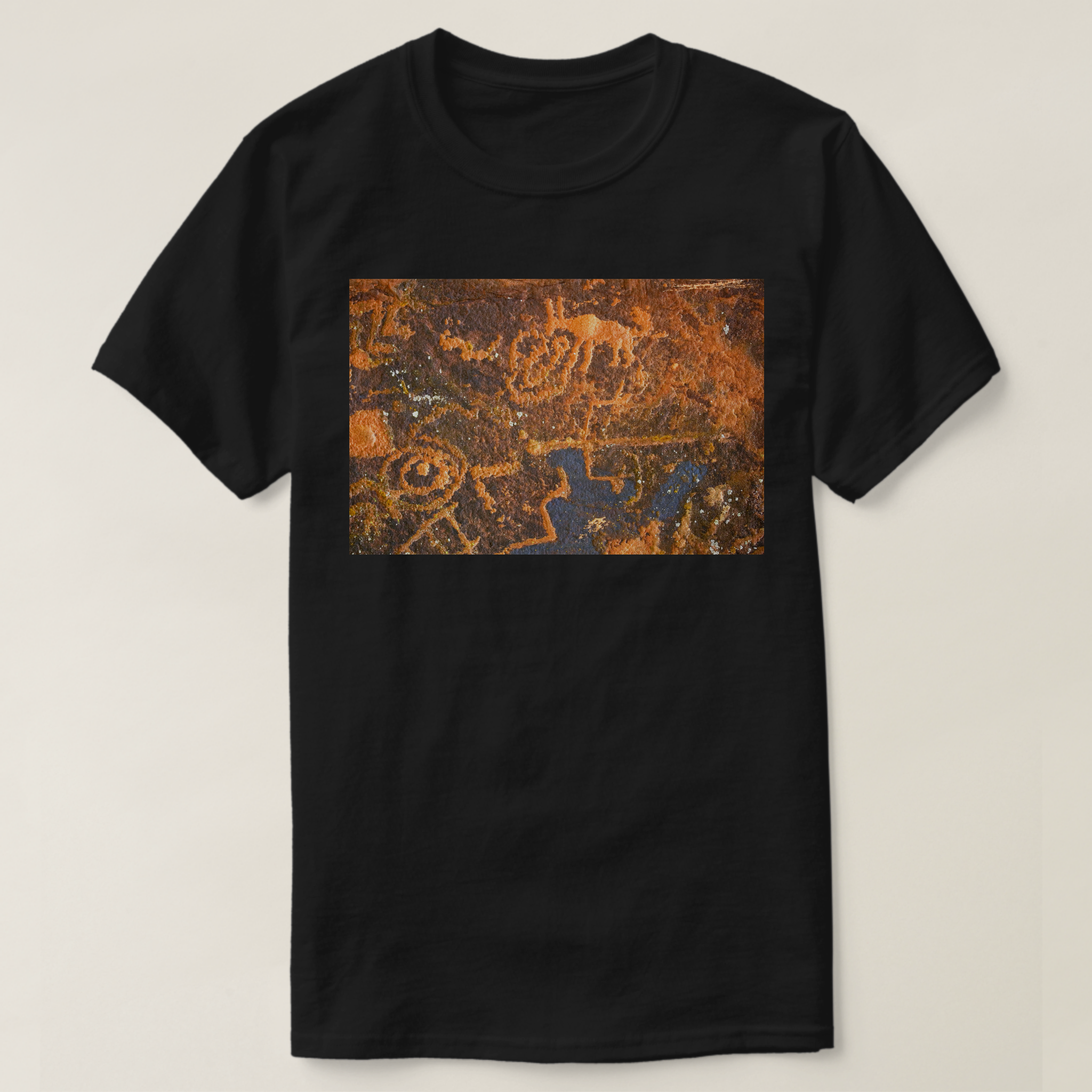 Zazzle - Mockup - Sedona petroglyphs %22At the water hole' T-Shirt.png