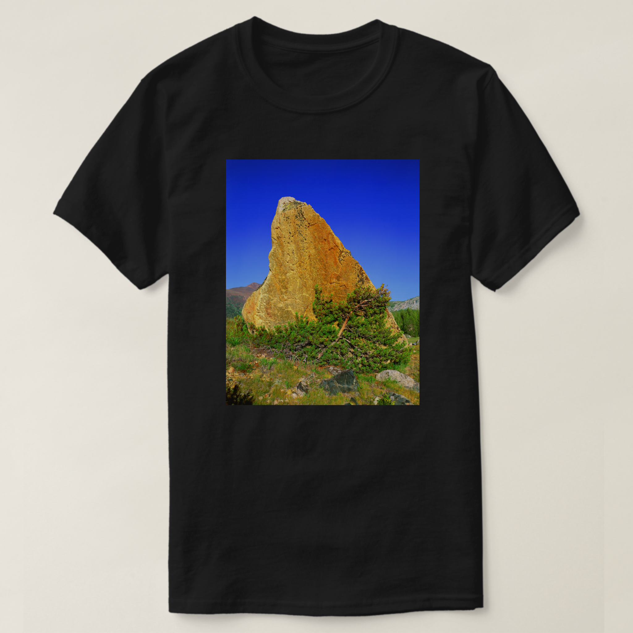 Zazzle - Mockup - Sierra Nature %22Golden Rock%22 T-Shirt.png
