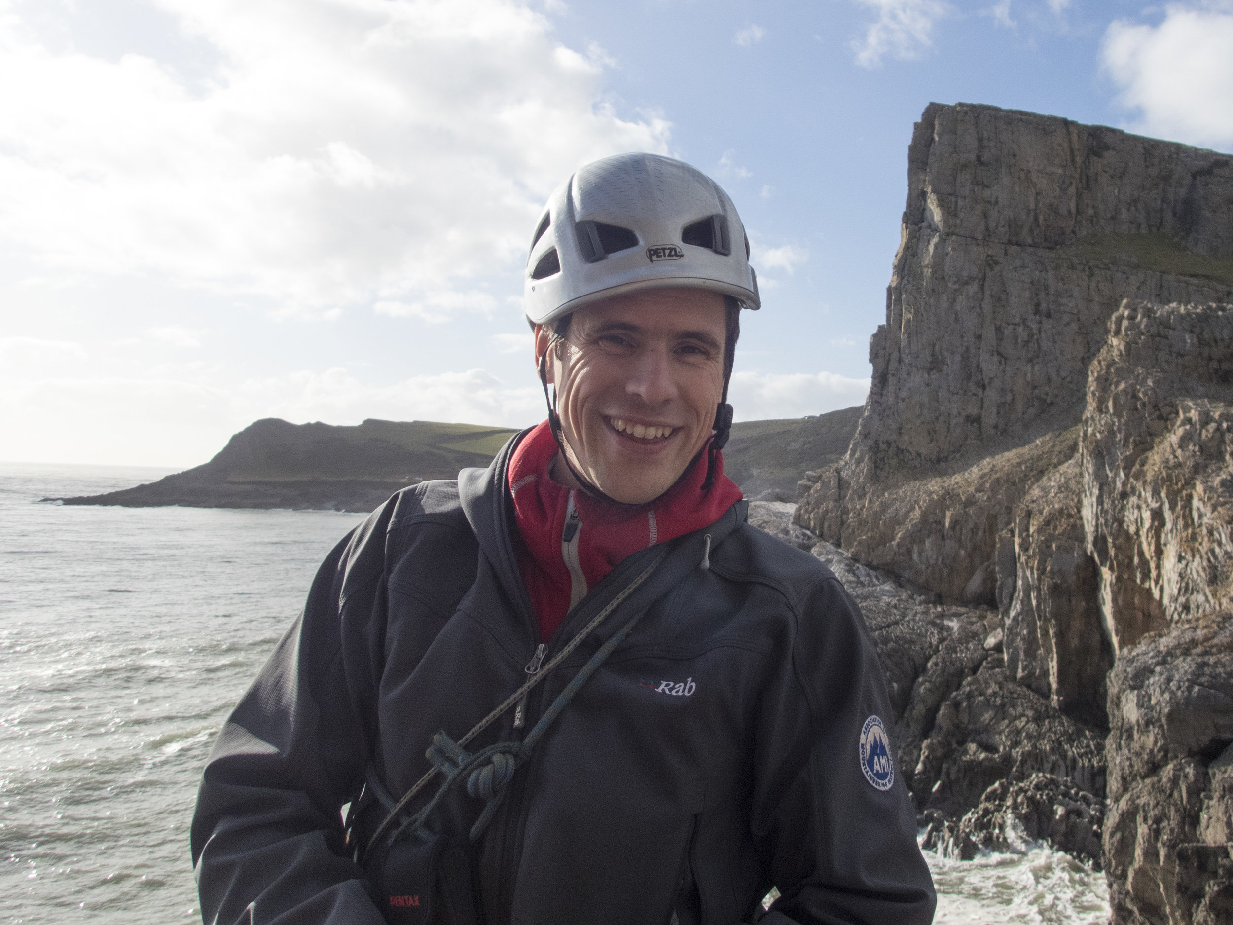 Happy faces as the sun comes out for a classic Gower day.