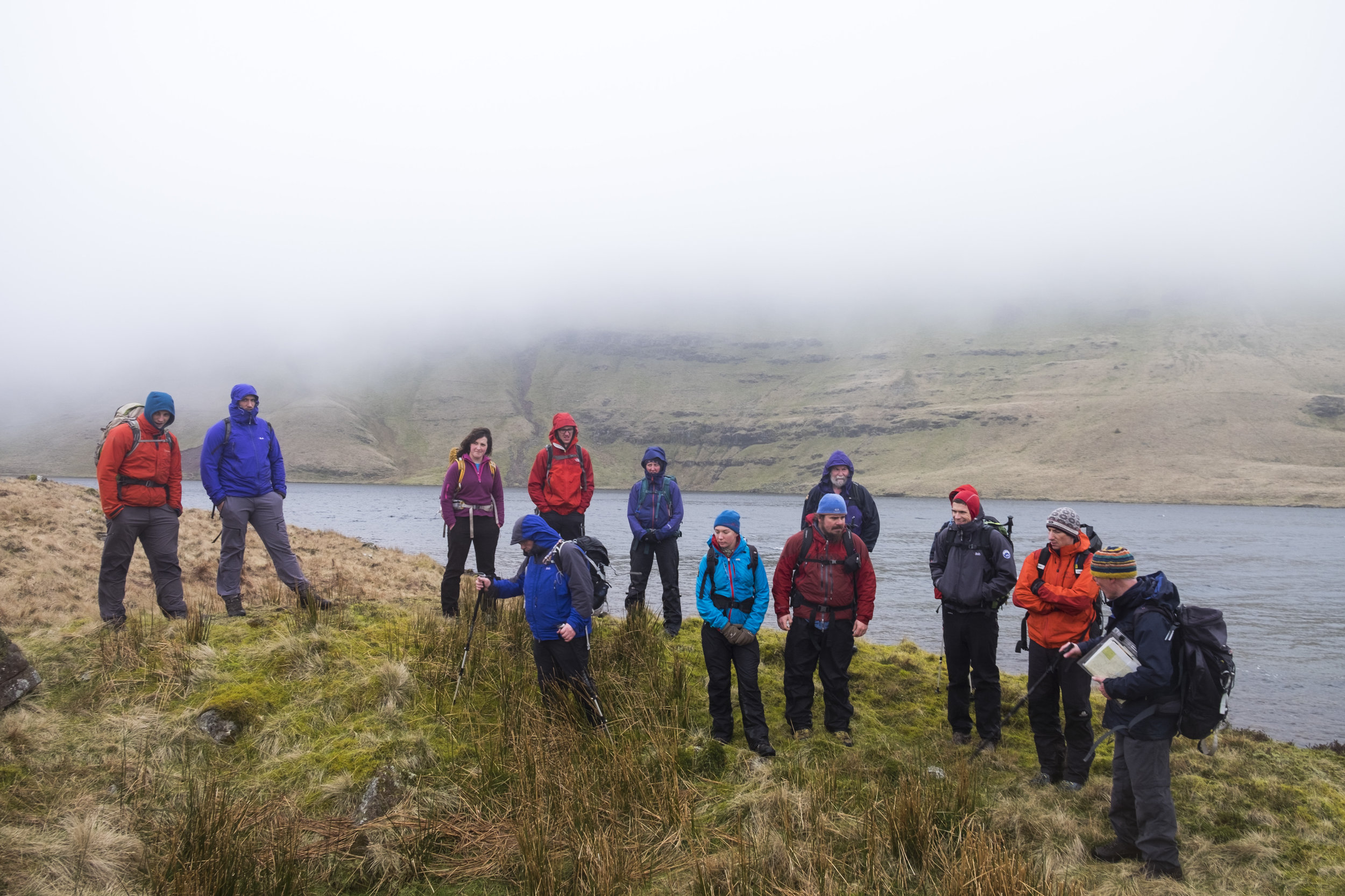 Reflecting on Bronze Age Settlements on the edge of Llyn Y Fan Fawr.