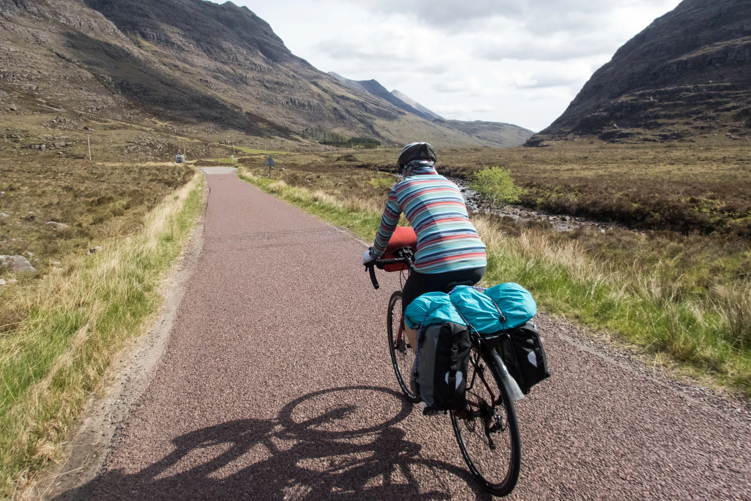 Cycling through Torridon on the NC500.