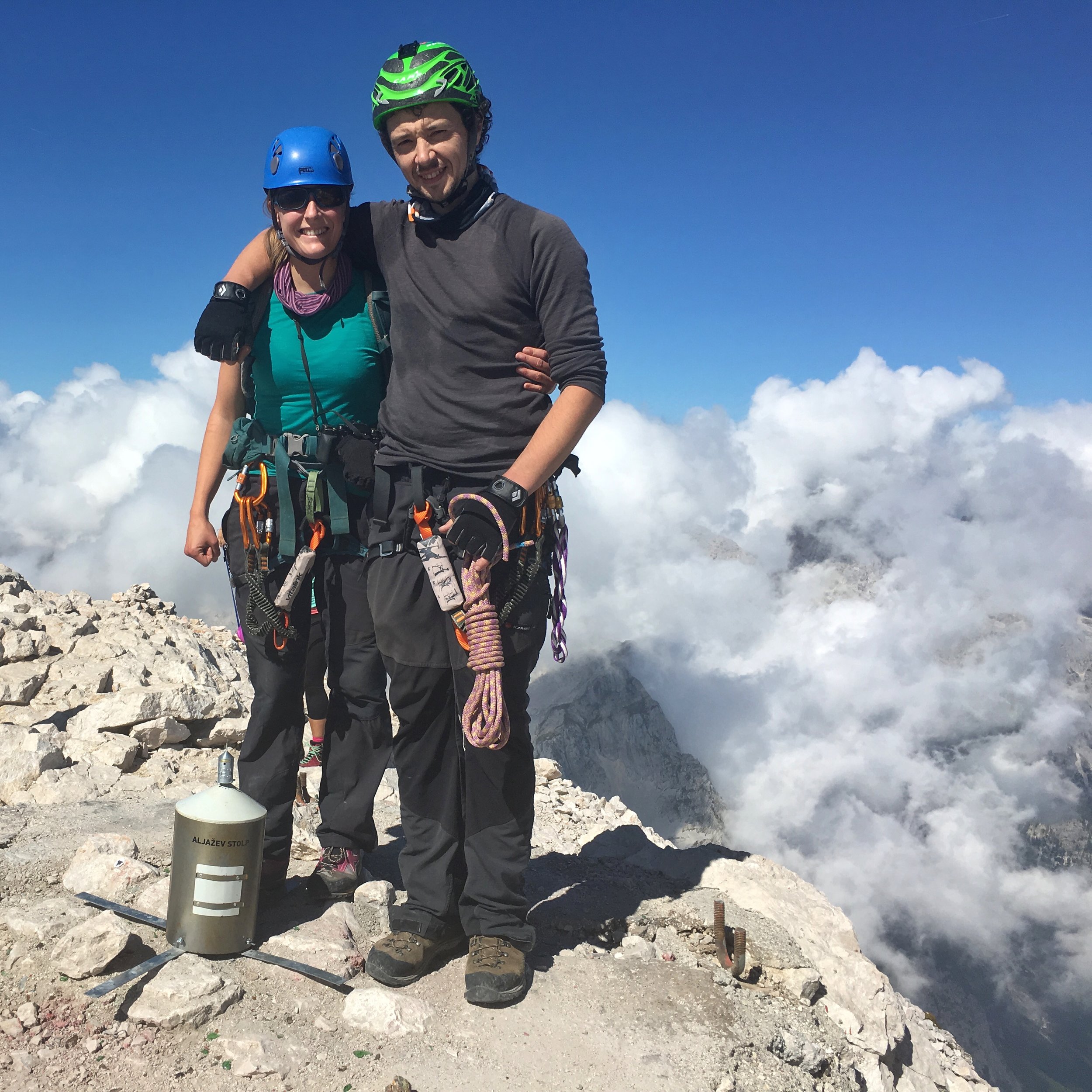 Standing on the summit of Triglav this year.
