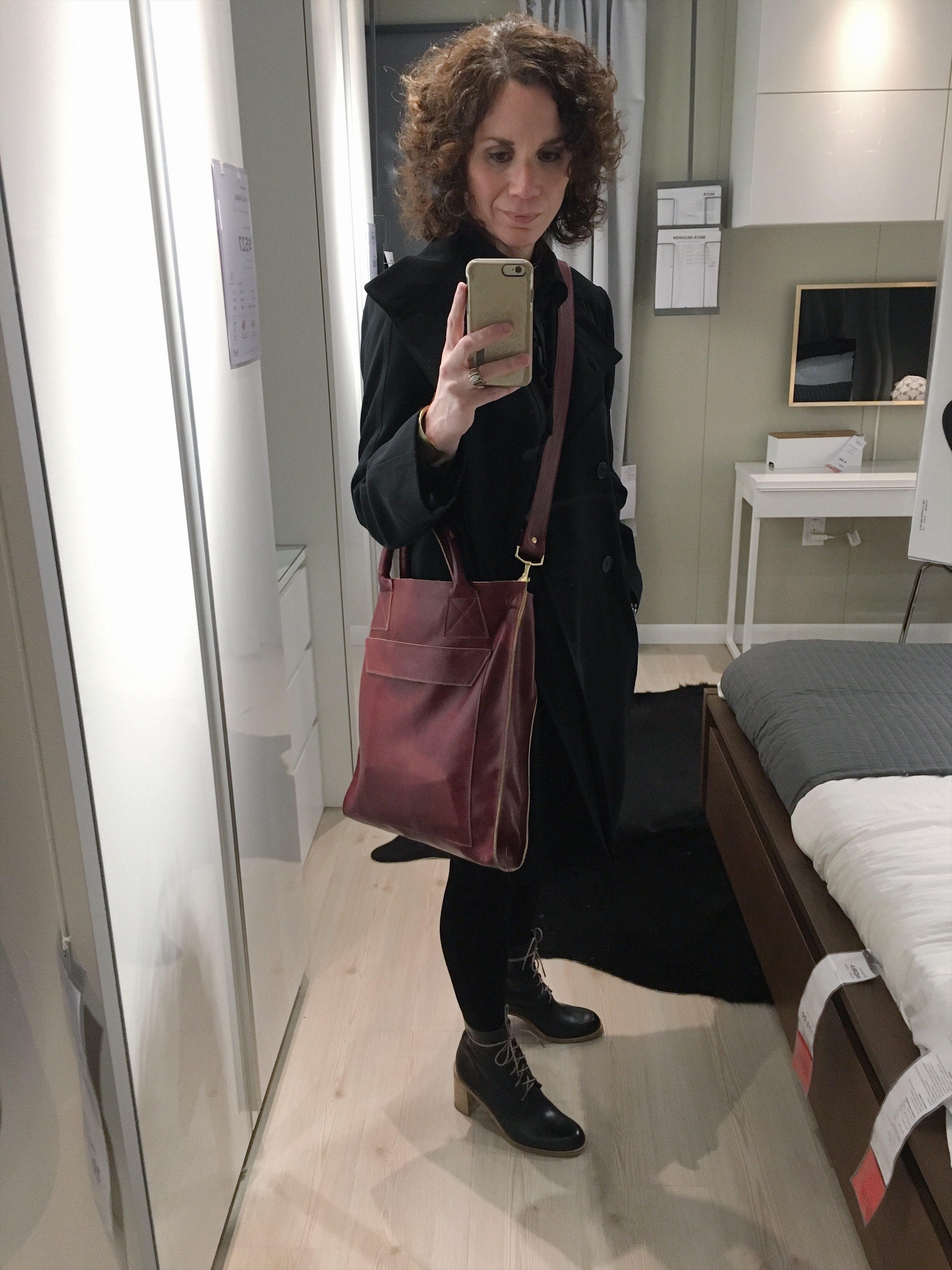 Ikea selfie! Jacket Vintage Richard Tyler The Private Label | Tote Ceri Hoover